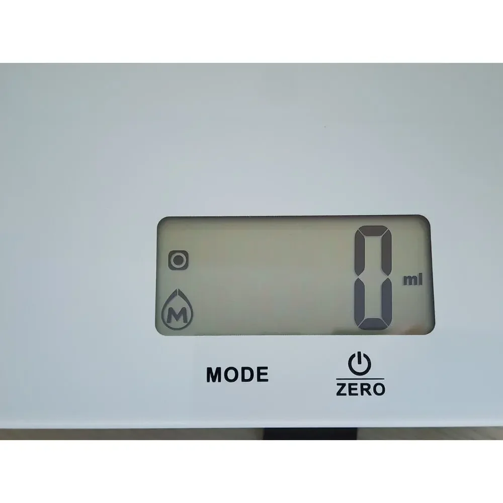 Real Appeal Digital Electronic Food Scale – White Glass Kitchen Scale